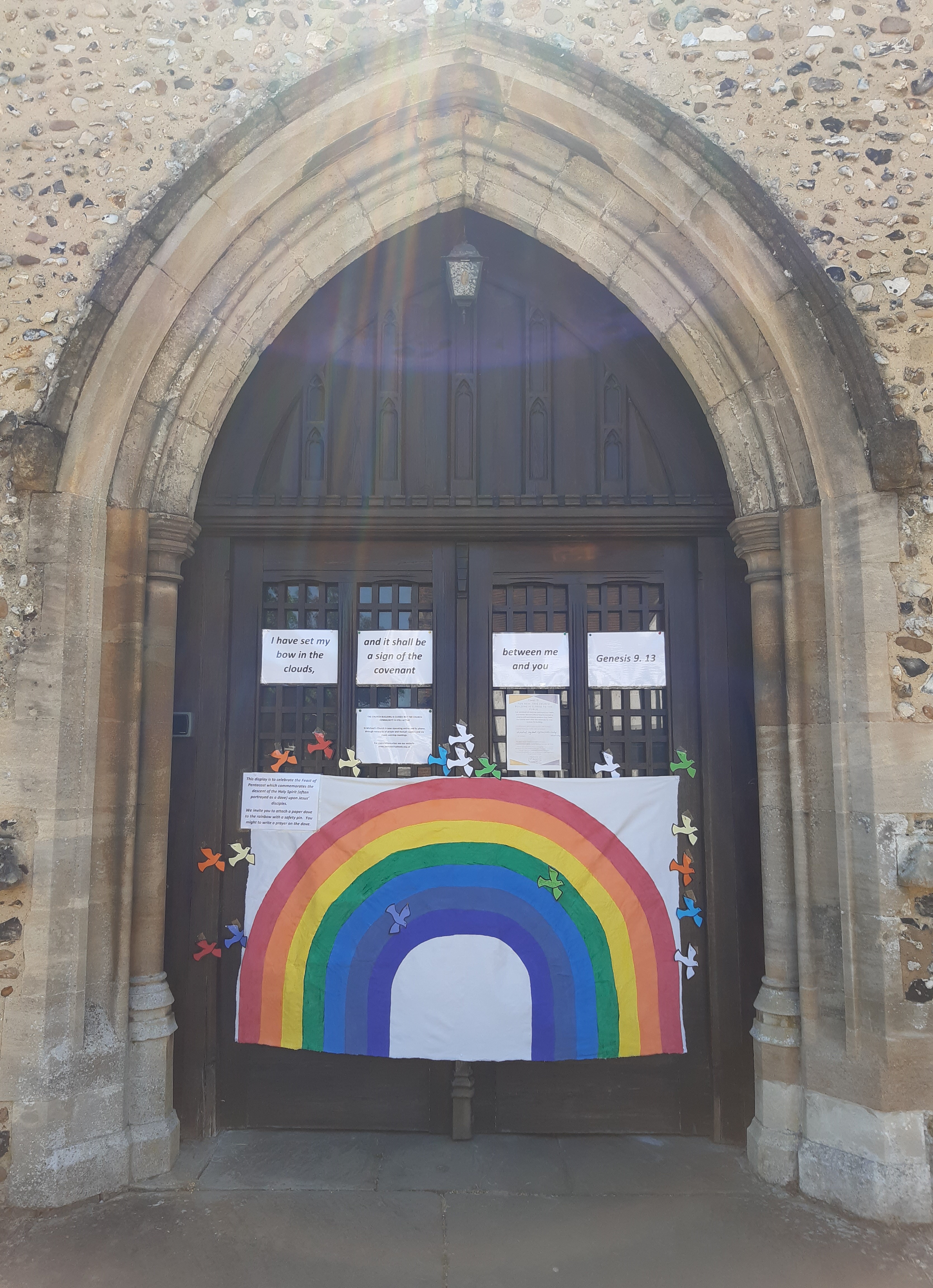 Pentecost prayer rainbow