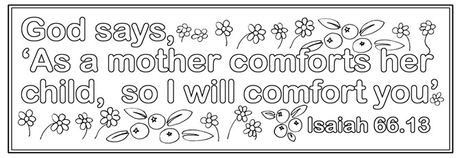 Mothering Sunday bookmark
