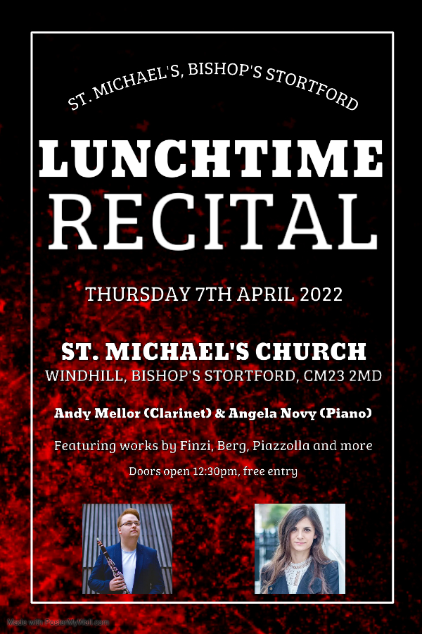 lunchtime recital poster